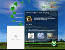 Tablet Screenshot of greenteamrecycling.com